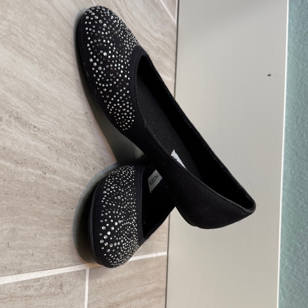 Steve Madden Black Sparkle Dress Shoes